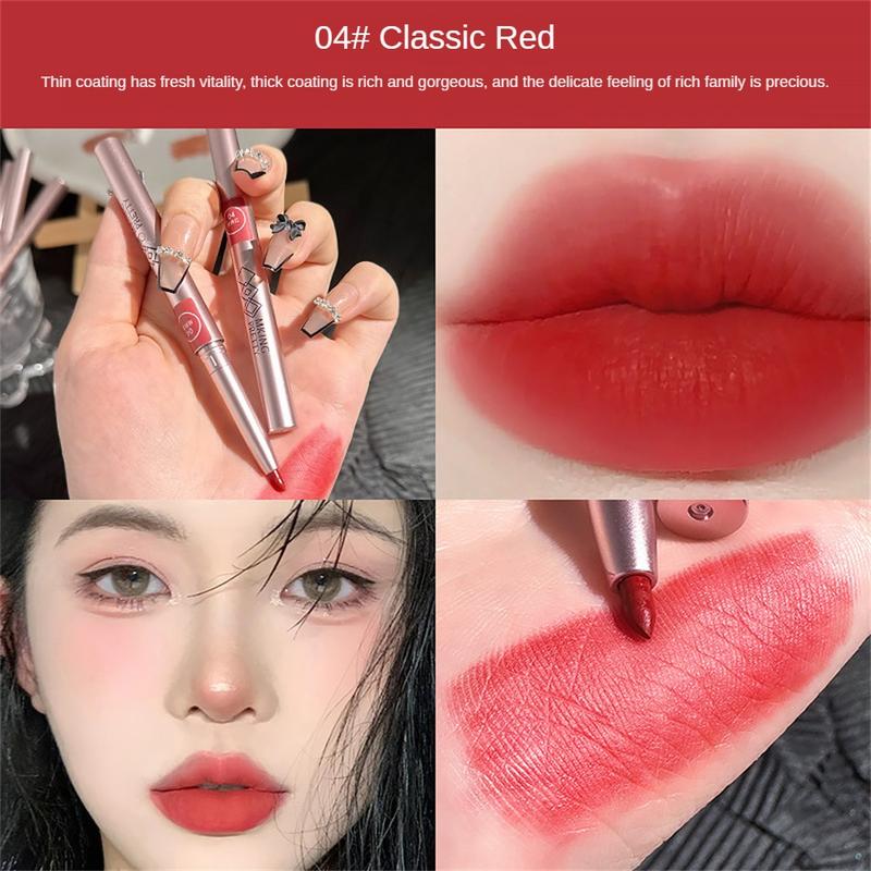Product Introduction of Bút Kẻ Viền Môi Xoay, MKING PRETTY, Không Thấm Nước, Lâu Trôi, Lớp Hoàn Thiện Lì, Dành Cho Nữ, Bút Chì Kẻ Viền Móc, Trang Điểm 3