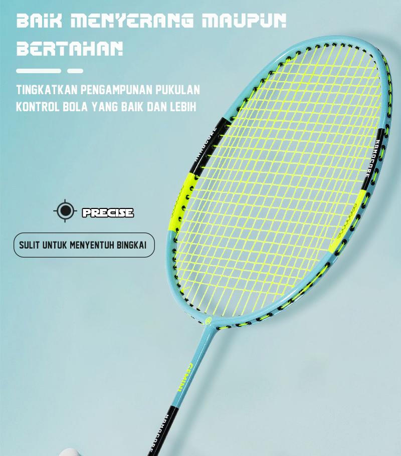 ALPSPORT SZZ 4U 21-28lbs Raket Bulutangkis Full Carbon Fiber Tali Pegangan G5 Cocok untuk Pelajar dan Pemula Olahraga Badminton Ringan Seimbang