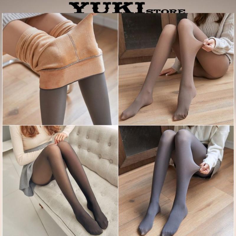 Quần Tất Nữ Lót Lông Dày Dặn Siêu Ấm Siêu hót yuki store 1446 Quần Tất Giữ Nhiệt