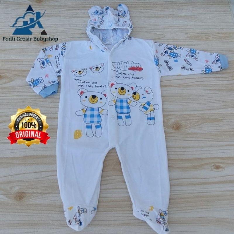 YNG Baby - Sleepsuit Bayi Kaki Tutup Usia 0-6 Bulan Jumpsuit Baby Newborn Jumper Anak Murah Tidur Lengan Katun Laki-Laki 2