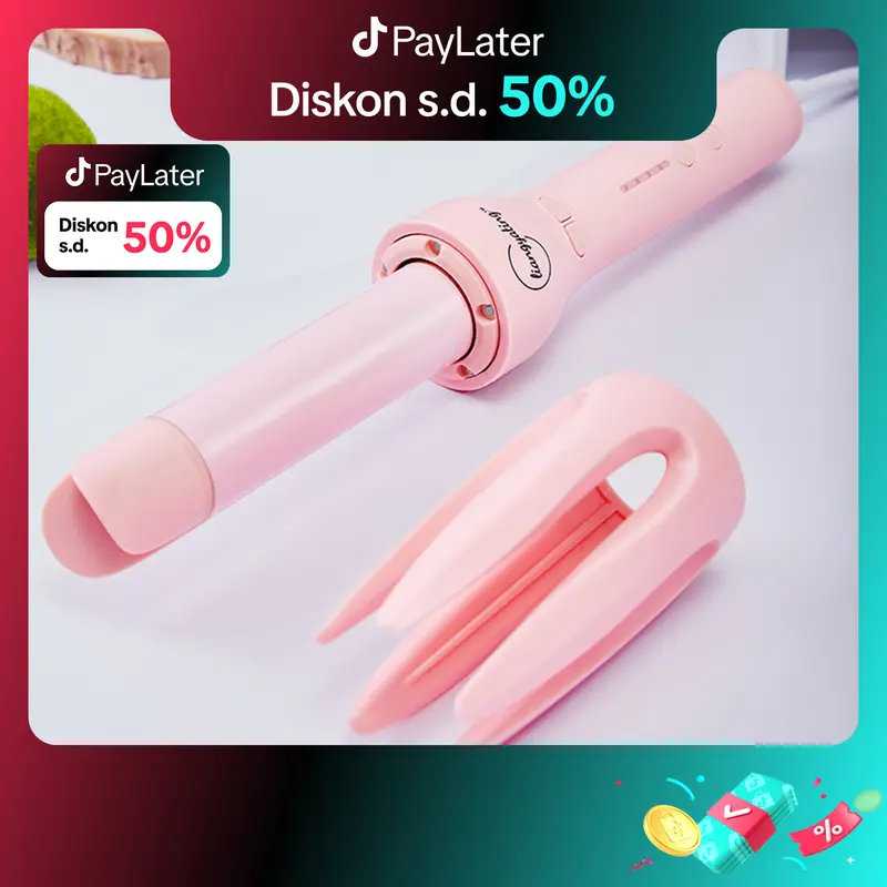 hongyada 32mm Catokan 2 in 1 KERITING KERAMIK OTOMATIS / CatokAN RAMBUT CURLY / Mesin AUTOMATIC CURLING BAR 0