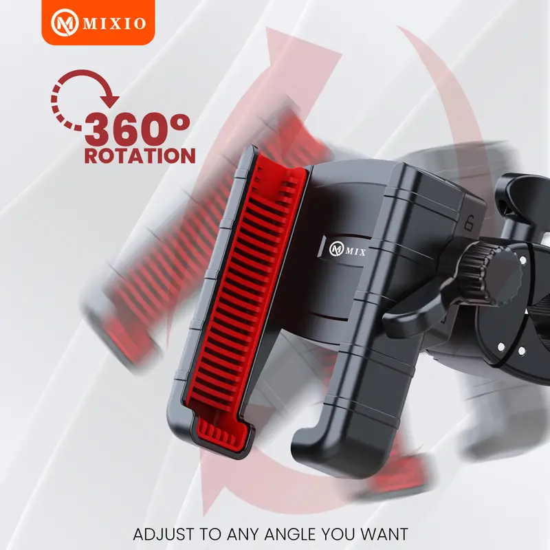 MIXIO ZM-18 Holder Motor Anti Maling Premium Bike Handphone Phone Holder HP Stang Sepeda Motor 6