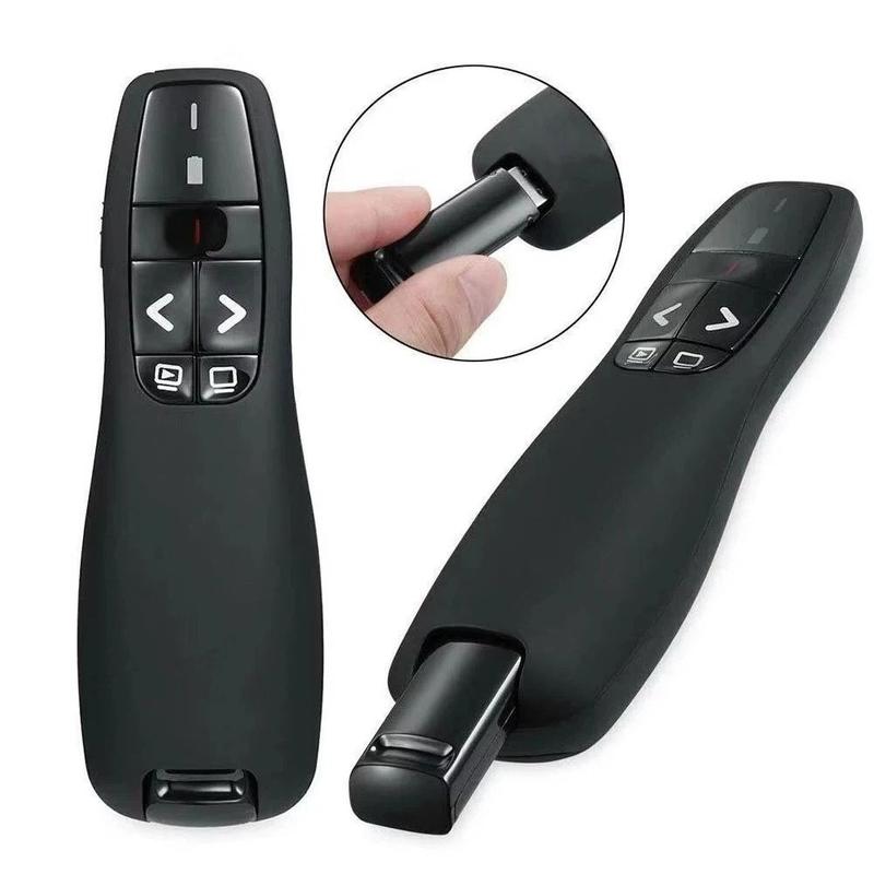 Bền bỉ Điều khiển USB Người thuyết trình thông minh Powerpoint Cuộc họp Trình bày từ xa Máy thuyết trình không dây 2.4GHz Điều khiển từ xa hồng ngoại Con trỏ laser Bút lật laser PPT Công cụ slide PPT