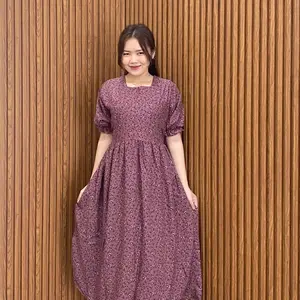 Zenita tangan karet Casual daster Wanita