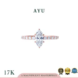 AYU Cincin Emas - The Ayu Mini Selly Ring 17k Rose Gold