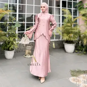 AMELIIA.ID | Ayuna Dress Malaysian Gamis Lebaran 2026 Baju Kondangan Wisuda Lamaran Bridesmaid Wedding Pesta Slim Body Fit Duyung Mermaid Fashion Wanita Terbaru 2026