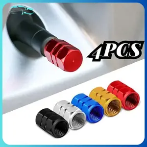 【mobildage】Tutup Pentil Ban 4Pcs Aluminium Tire Valve Cap Untuk Mobil Motor Sepeda Outdoor