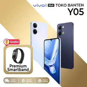 [2026 NEW LAUNCH] VIVO Y05 - Desain Premium, Dynamic Light, Battery 6500mAh, IP65 Tahan Hujan dan Tahan Banting Ekstrim, Fitur Wet Touch dan Greasy Touch, Layar 120Hz Ultra Terang, 200% Audio Booster Origin OS 6.0 Performa Lancar, Vivo terbaru rilis 2026