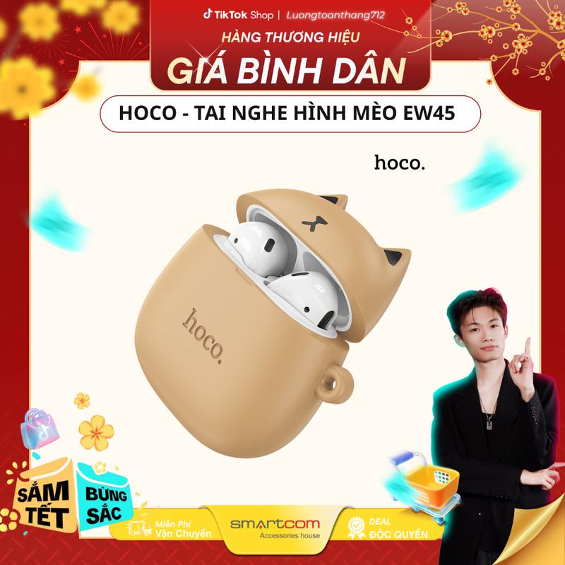   Smartcom x Luongtoanthang712 1  Tai nghe Bluetooth EW45 Mèo Hoco - Chính hãng - Kết nối Bluetooth v5.4 - Pin trâu - Kiểu dáng thời trang - Bảo hành 12 tháng - Tainghebluetooth 