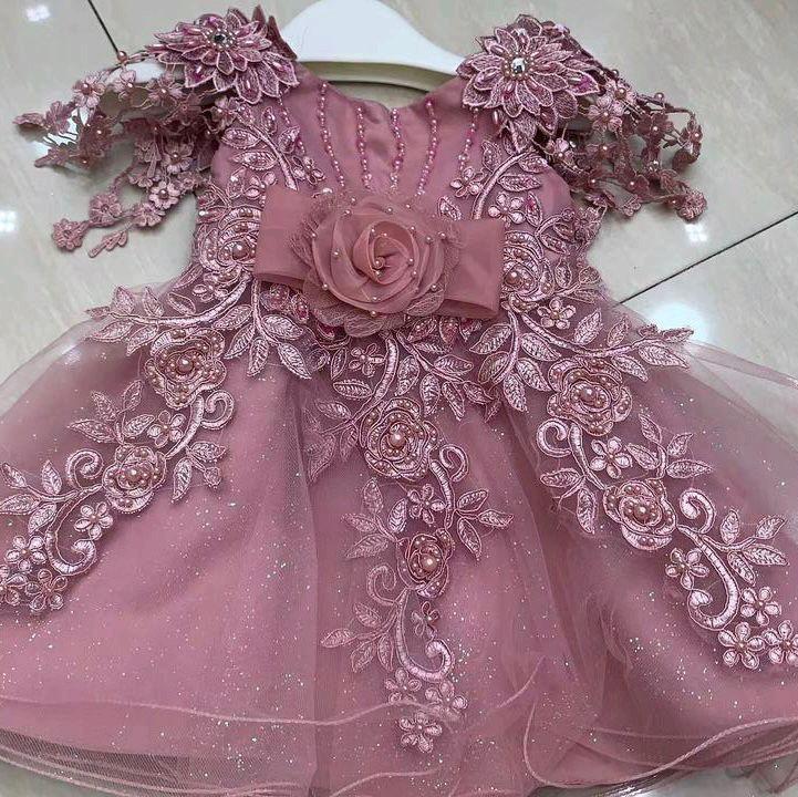 GAUN NATAL ANAK BABY SUPER MEWAH /GAUN PESTA ANAK MEGAR 1-4 TH 6