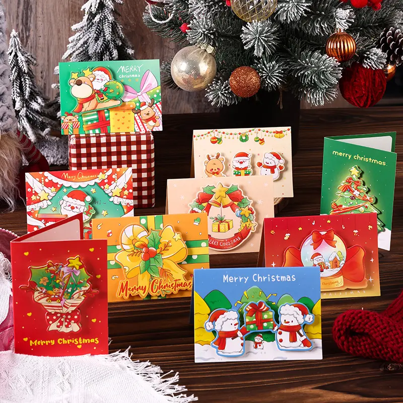 Kartu Ucapan Merry Christmas Natal 3D Santa Claus Part 2 Lucu