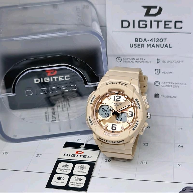 Jam Tangan Anak Pria dan Wanita Digitec 4120T Original Digital Water Resist Strap Rubber Fashion Terkini Garansi Free Box Dan Battre Cadangan COD 5