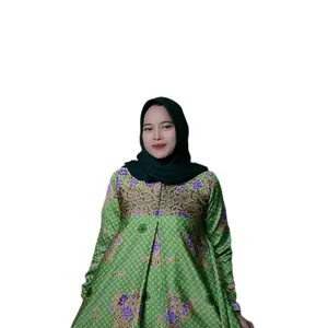 gamis muslimat nu ijo muda mayung gamis nu terbaru warna ijo muda Dress Dewasa