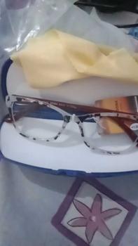 Product Review of Kacamata Baca Kacamata Plus Frame Kotak Leopard Putih ZZ455D-T Lensa Free Box dan Kain Lap from m**a H**a 0