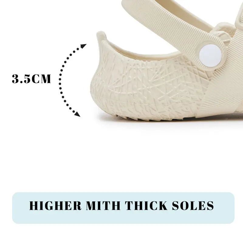 Sendal Slip On Clogs Premium Karet EVA Ukuran 36-44 untuk Pria dan Wanita/Sandal Sepatu Kets Olahraga Luar Ruangan/Sandal Cepat Kering 4