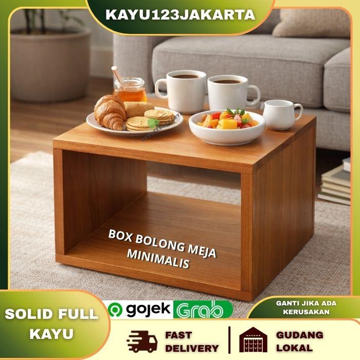 Jual Box Table Meja Kayu Kotak Minimalis 30x35x35 I 40x40x40 Meja Kotak ...