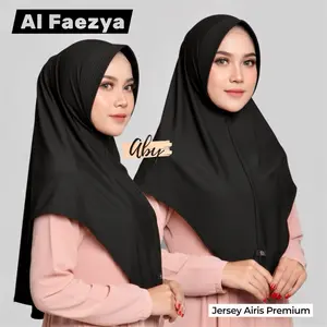 Jilbab Instan polos yumna by al faezya bahan jersey airis premium free bross Muslim