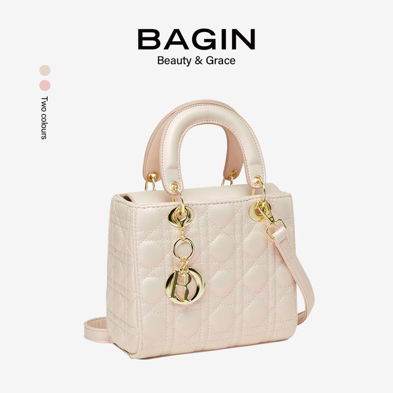 【Shop Túi Xách Nữ Vuông Da Ánh Trân Châu Mềm Cao Cấp Tặng Kèm Charm Dây Đeo [gy-1053]