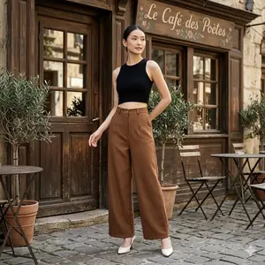 BM- READY STOCK - Luca pants kulot wanita - Highwaist Celana Panjang Wanita Viral Kasual Nyaman di Pakai