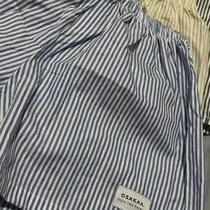 Osaka - Celana Stripe Pants Basic | Celana Pendek Boxer Salur Unisex Fit Lembut celana  kolor