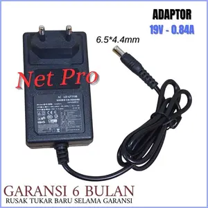 Charger Adaptor Compatible For TV & Monitor - 19V 0.84A DC 6.5*4.4mm -NPRO