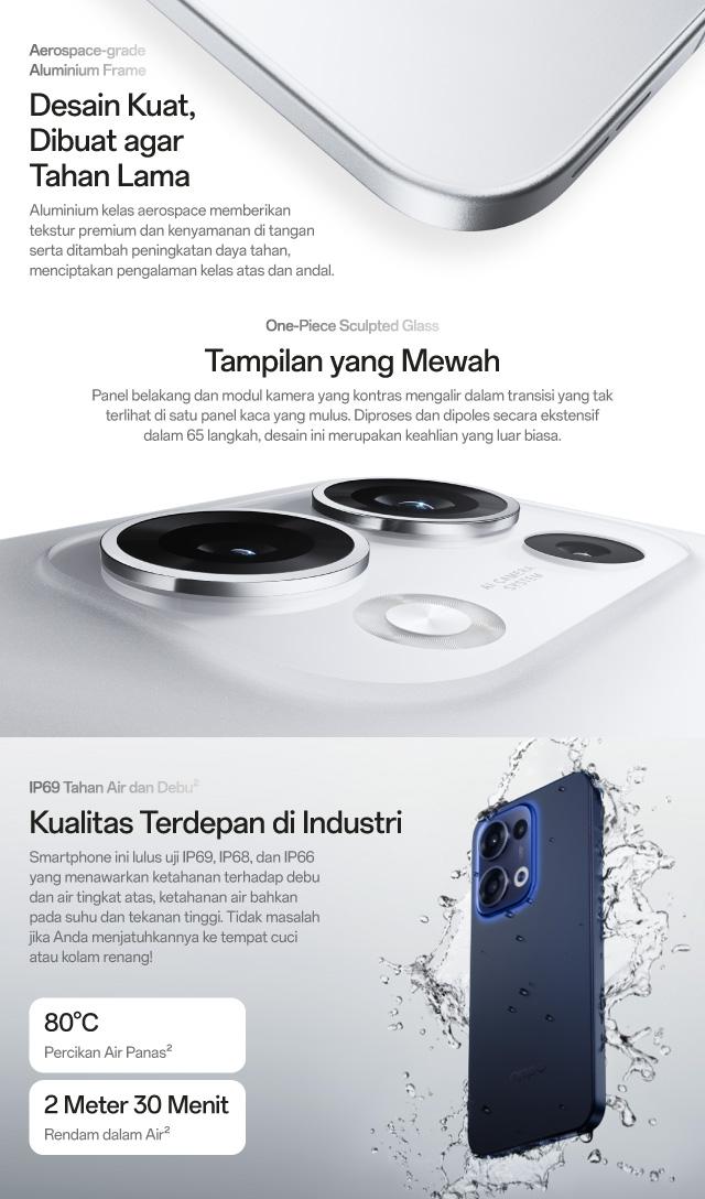 OPPO Reno13 5G 12GB/256GB [80W SUPERVOOC 5600mAh Battery, IP69 Water Resistance: Underwater Photography, AI Livephoto]