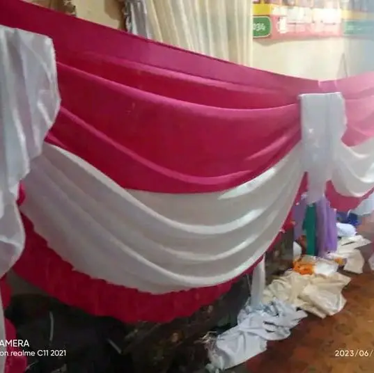 dekorasi rumbai tenda paket 5 meteran tinggi 75/80cm 3