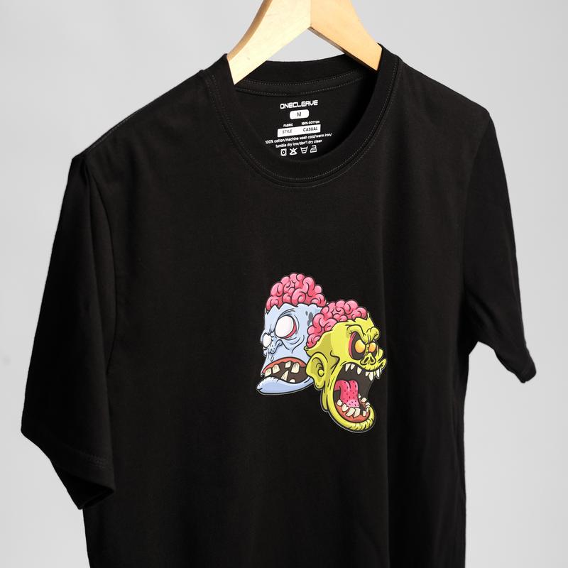 Kaos Tshirt Onecleave Zombie Head - Bahan Cotton Combed 30s 2
