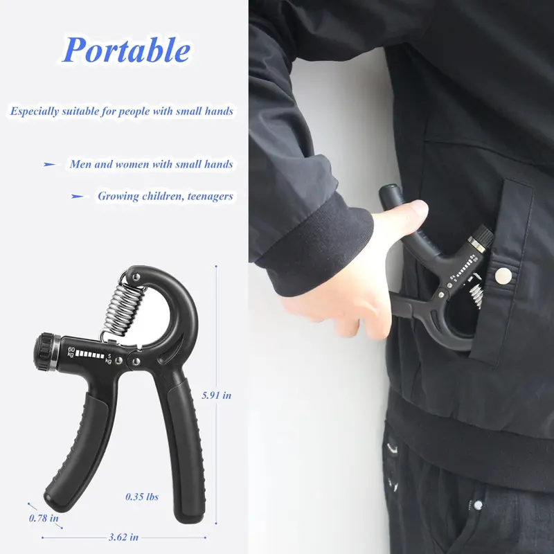 SAEID - Alat Pelatih Otot Lengan Olahraga Fitness Pembesar Otot Tangan Hand Grip 6