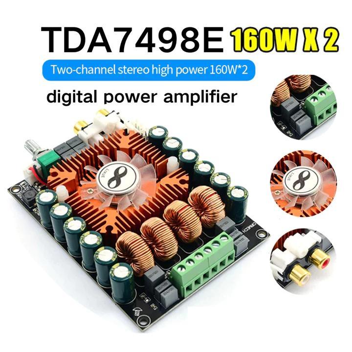 【TDA7498E】 Bộ khuếch đại công suất số cao DC12V-36V, mạch khuếch đại âm thanh…