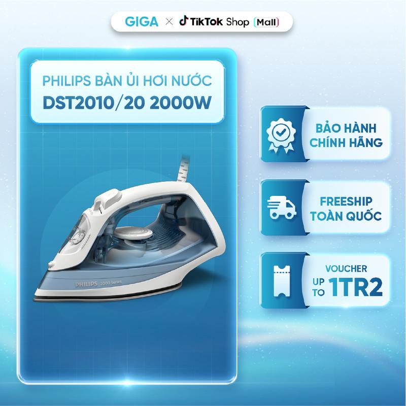 Philips Bàn Ủi Hơi Nước DST2010/20 2000W - Tự Ngắt Khi Quá Nhiệt
