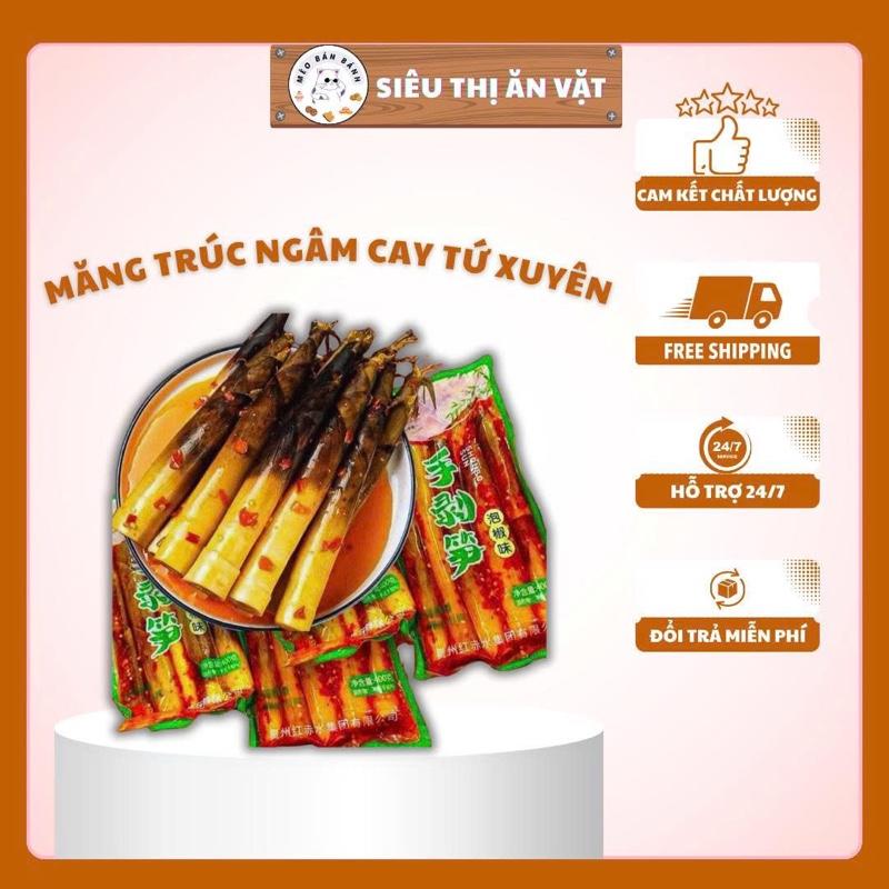 COMBO 1- 3GÓI MĂNG CAY TỨ XUYÊN 400GR - MÈO BÁN BÁNH