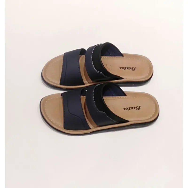 Sandal Pria Bata Original Model Selop warna coklat dan Biru bahan sintetis SANDAL BATA SALVADOR 5