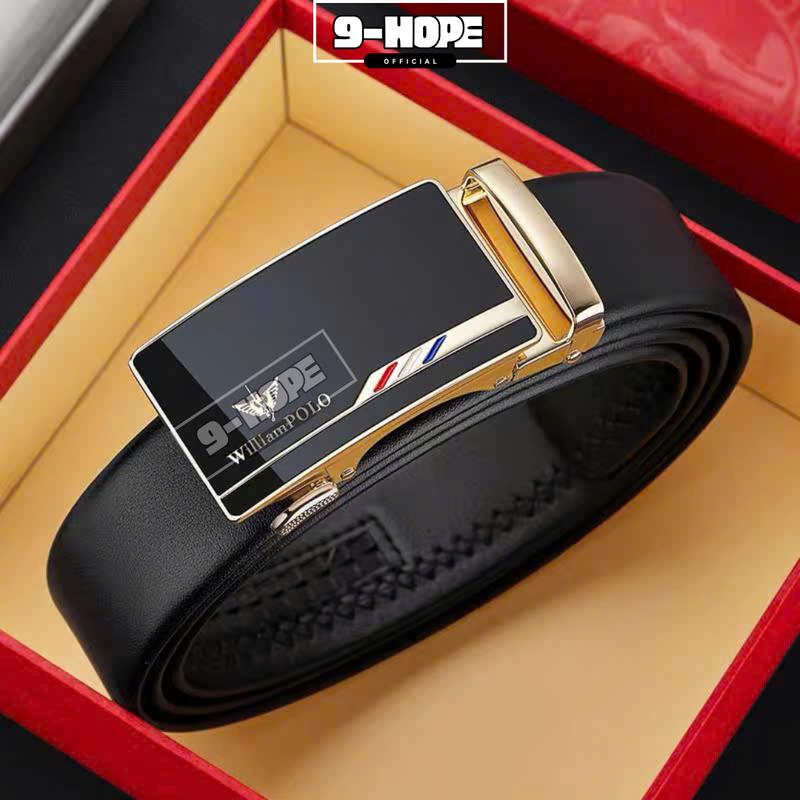 Thắt lưng nam da cao cấp khóa tự động Full hộp đựng thương hiệu 9-HOPE TL88 Titan