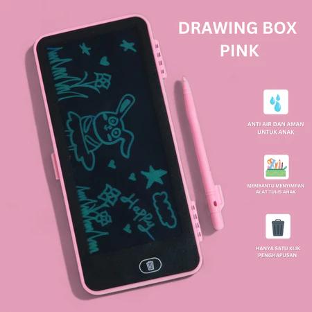 Drawing Box Kotak Pensil Dan Papan Coret Kreatif Anak Dengan Digital Pad Edukasi Alat Toys 4