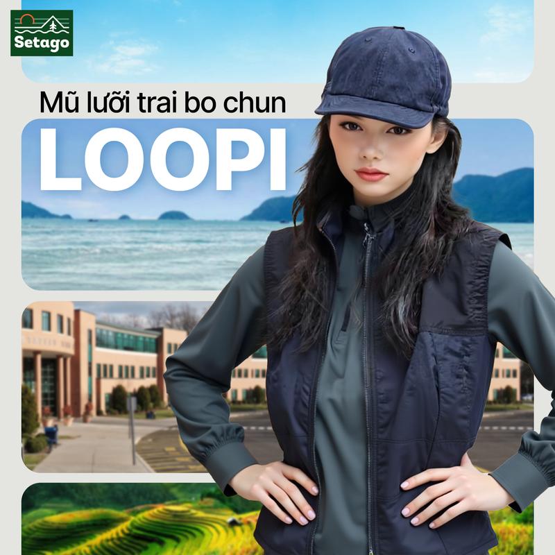  Mũ lưỡi chai leo núi đạp xe Loopi - mũ lưỡi chai thời trang đi leo núi trekking 