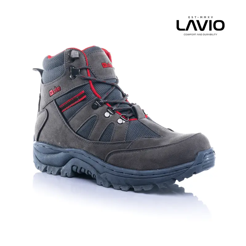 Lavio Sepatu Pria Safety Boots High Premium Quality lavio Geneva High Booster Mood Hiking Proyek Outdoor Touring cod 1