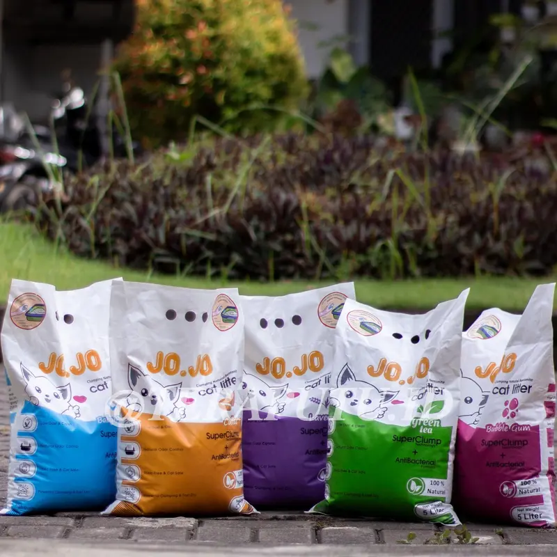 pasir kucing gumpal 5L, Merk jo.jo wangi murah cat litter 0