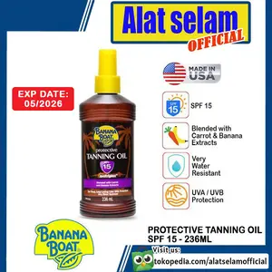 Tanning Oil Banana Boat Body Water Protective SPF 15 - No Sunblock