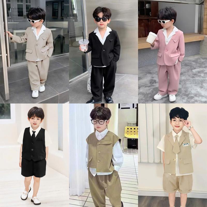 Myakids Vest Bé Trai MyaKids Bộ Vest Bé Trai 3 Chi Tiết Phong Cách Hàn Quốc Chất Vải Chéo Nhật Loại 1 Sang Trọng Cho Bé Trai