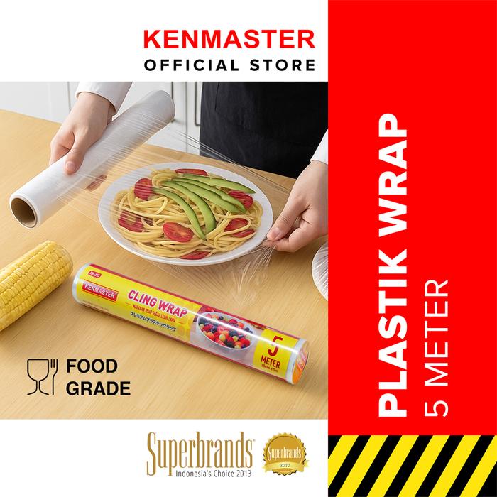 Gambar Kenmaster Plastik Wrap Makanan KM-513 - 30 CM X 5 Meter / Food Cling Wrap / Plastic Wrap Cover - OL113 dari Kenmaster Official Store Kota Administrasi Jakarta Utara Tokopedia