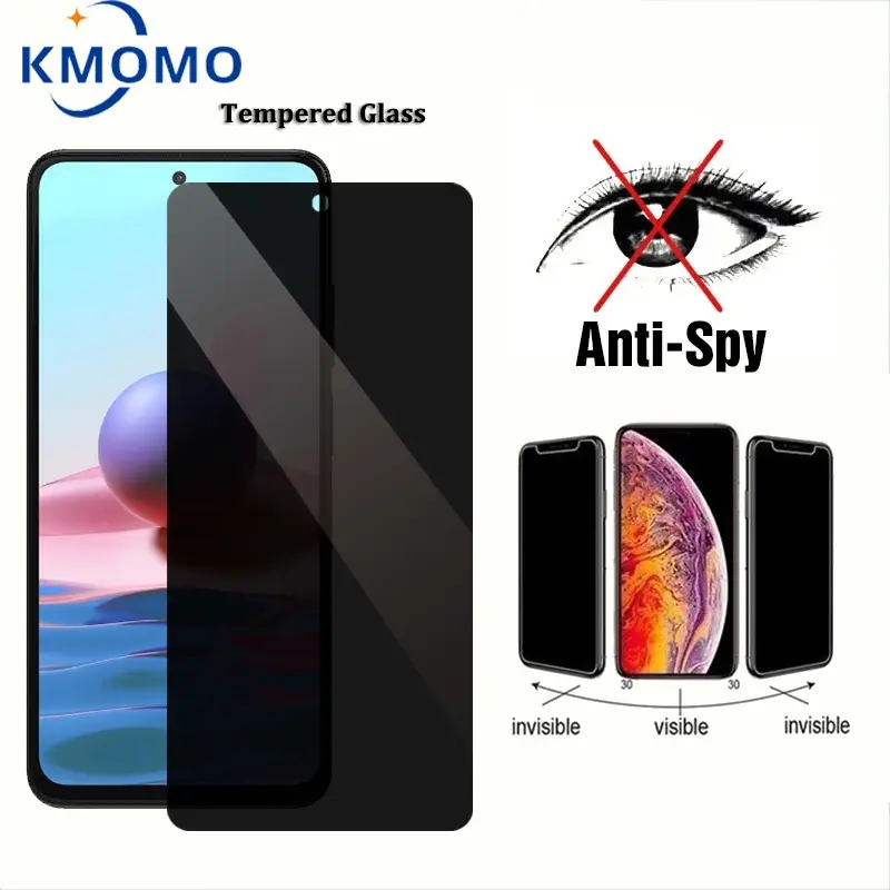 ฟิล์มกระจก เต็มจอ Xiaomi Redmi กันมองกันเสือก Note 13 Pro 5G 12 4G + 12s 11 11s 10 10s 9 9s 8 7 Plus ฟิล์ม กันมองข้าง