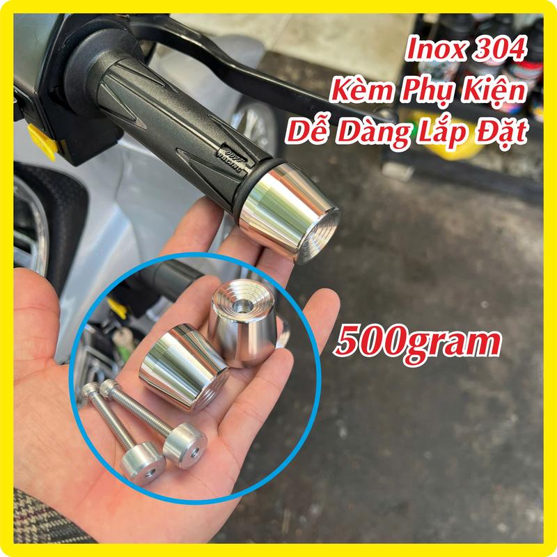  Combo Gù Tay Lái Inox 304 Nặng 500gram Tặng Kèm Bao Tay Gắn Cho Các Dòng Xe Máy Trang Trí Cho Xe   Lưu ý Sonic Và Ex 155 Ghi Chú Nhôm Lớn   
