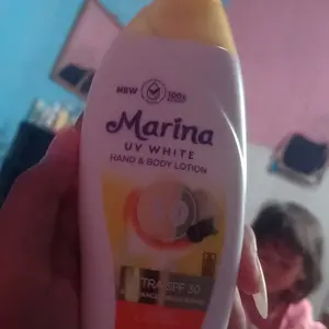 Marina Hand & Body Lotion UV WHITE extra spf 30 & Sunblock 85ml & 92ml Tubuh Pencerah
