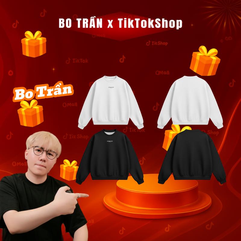 GODMOTHER x BO TRẦN Áo Sweater Cổ Tròn GODMOTHER 2025 Chất Nỉ Lông Cáo Dài Tay