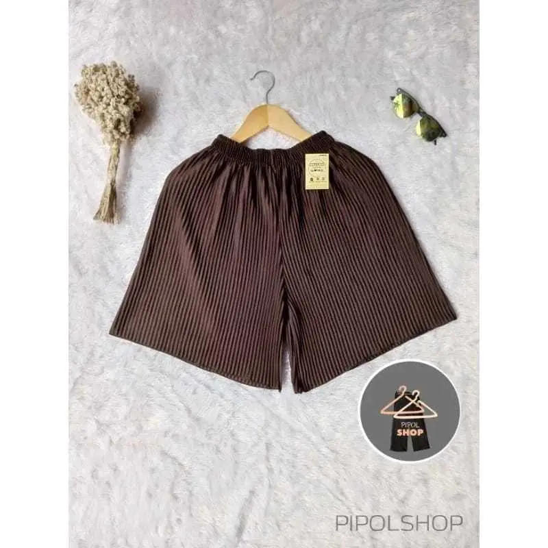 KULOT WANITA CELANA HOTPANTS KNIT HORNET CELANA SANTAI DAN PANTAI JUMBO Nyaman Tebal Shorts Standar 6