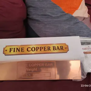 Investasi 1 kg Tembaga Batangan Murni 99.99% Fine Copper - Investment Grade Bar - Uji Kemurnian Test XRF