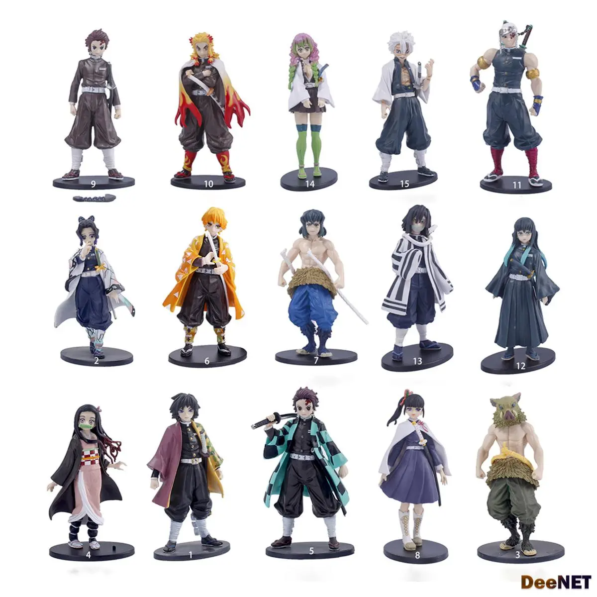 Action figure Ghost Slayer Kimetsu No Yaiba karakter PVC 15 cm Plastik Toy