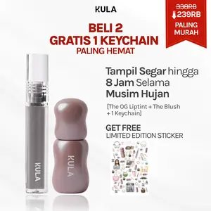 KULA - BELI 2 GRATIS 1 PALING HEMAT - The OG Liptint & The Blush | Liptint Untuk Bibir Kering dan Gelap Liptint Glossy Dewy Finish Blush On Tampil Segar Liquid Blush Cream Blush On Mudah Diratakan