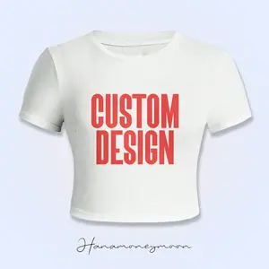CUSTOM Baby Tee - Baju Crop Top cewek y2k Desain custom suka suka Katun Combed 24's